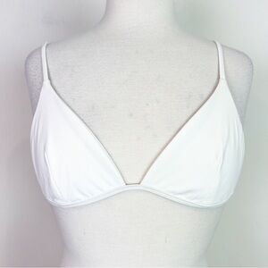 MERRILEE’S WHITE TRIANGLE BIKINI TOP WOMENS SZ MEDIUM